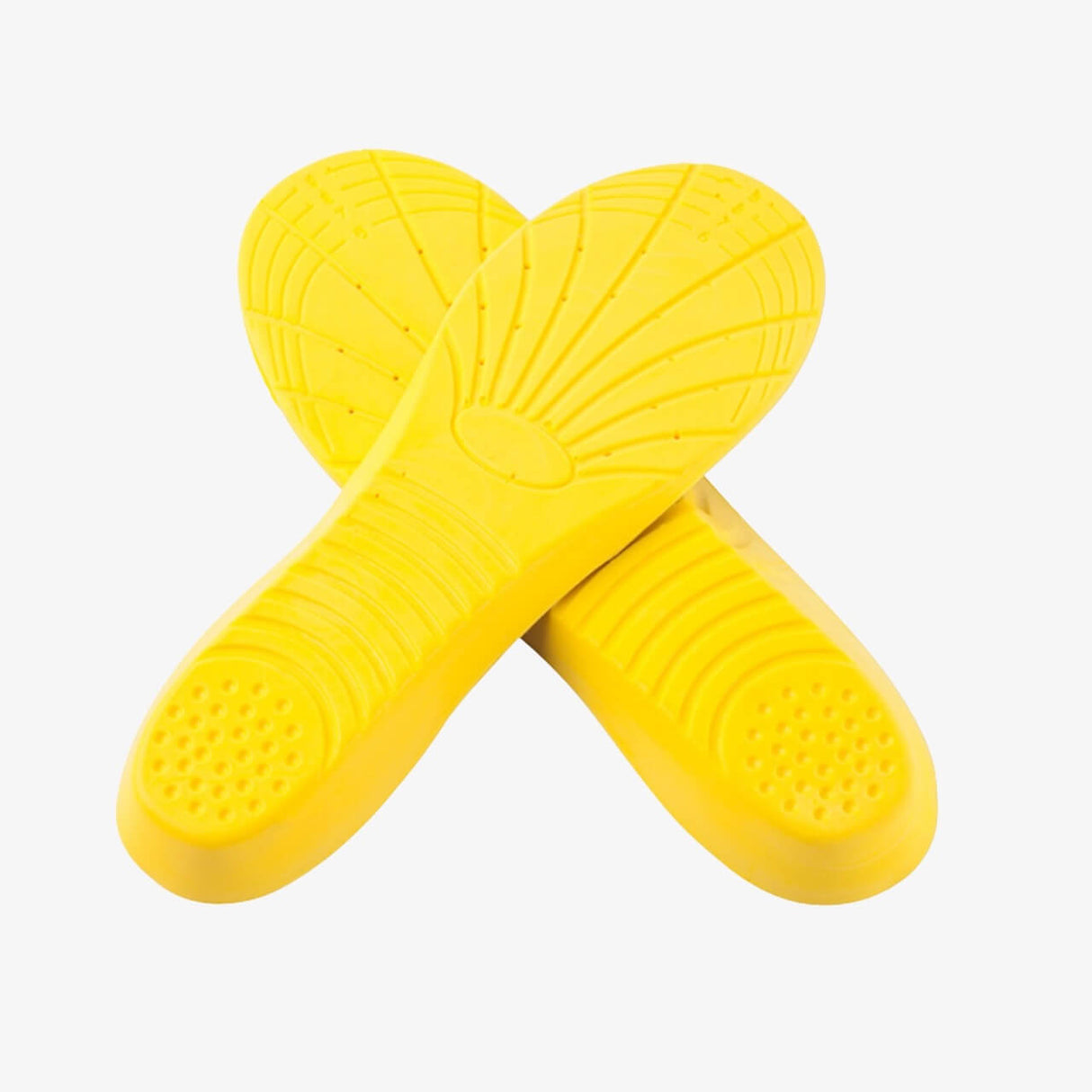 Stötdämpande skoinlägg med hålfotsstöd