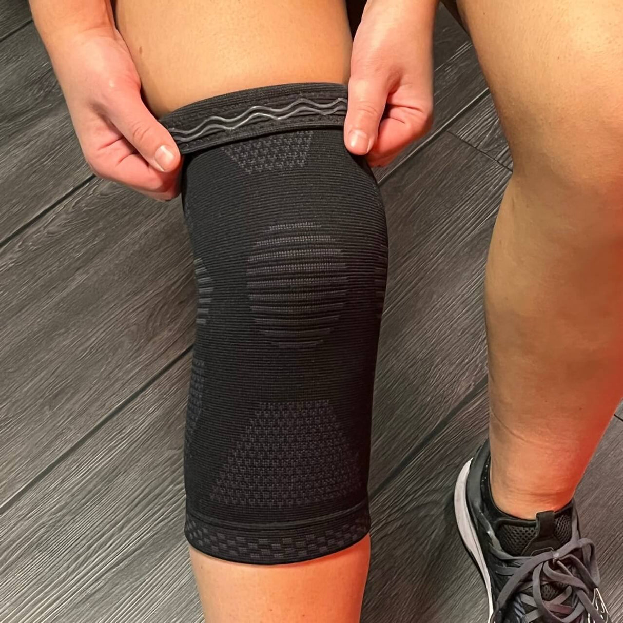 Active knäskydd kompression