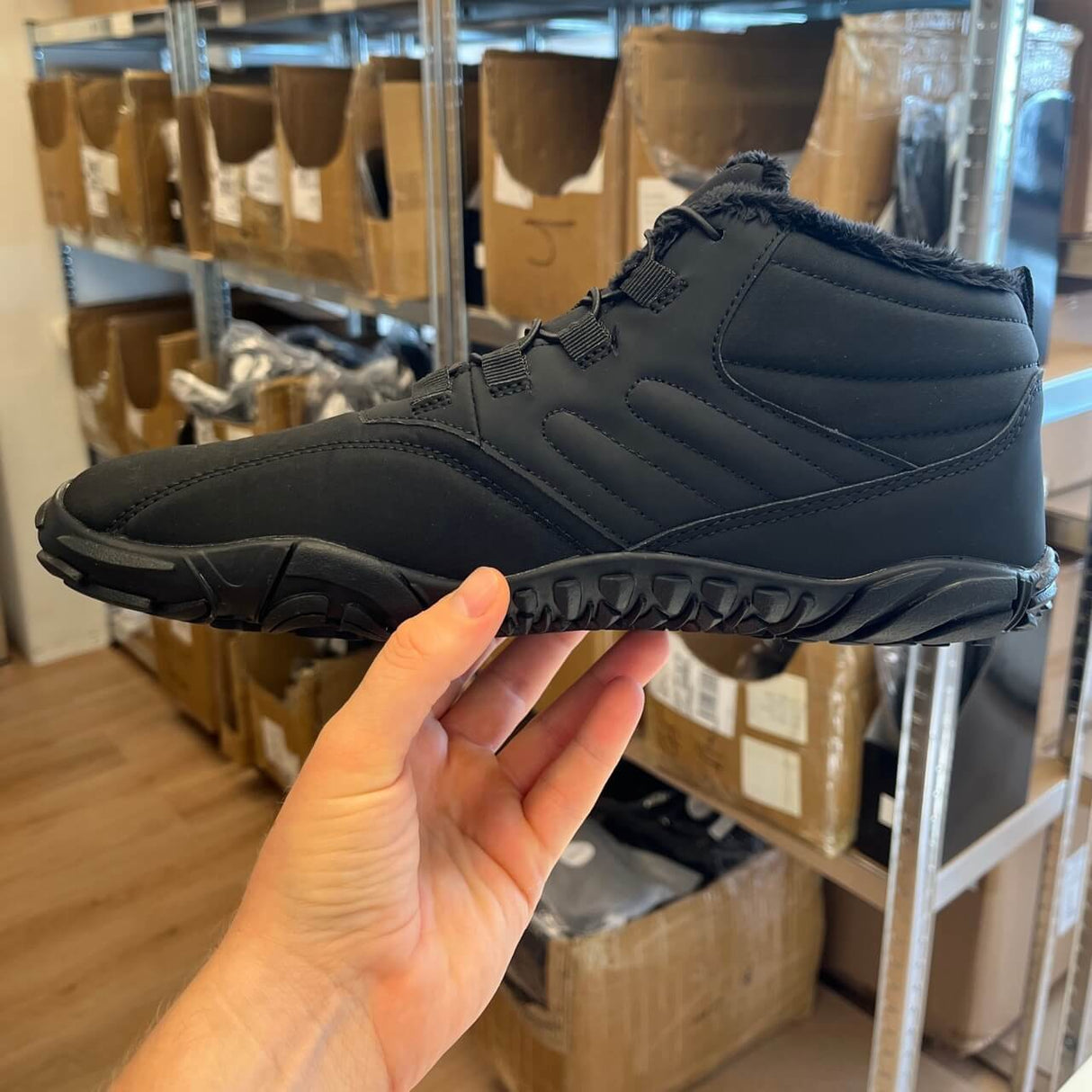 Barfotaskor Vinter med Värmande Foder