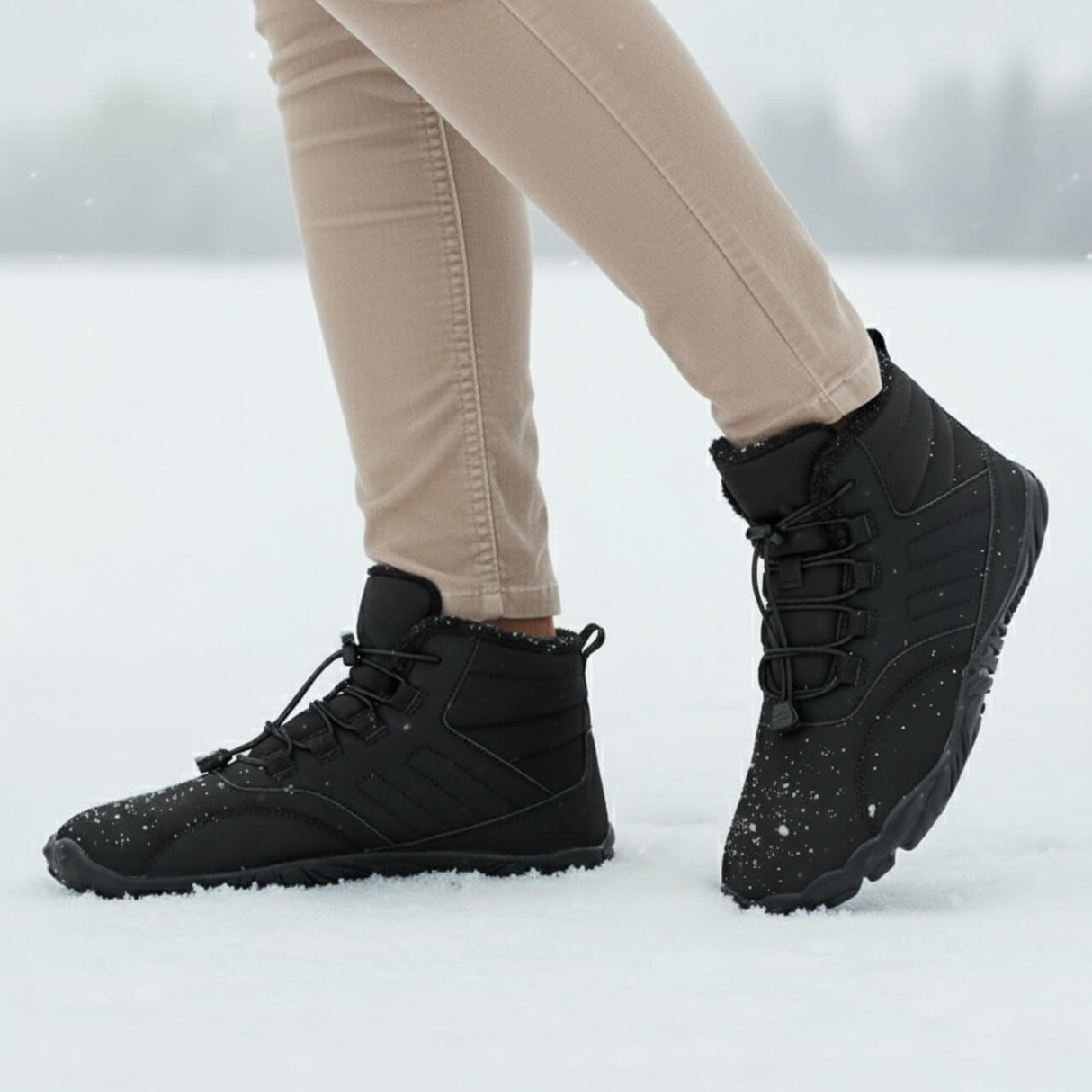 Barfotaskor Vinter med Värmande Foder