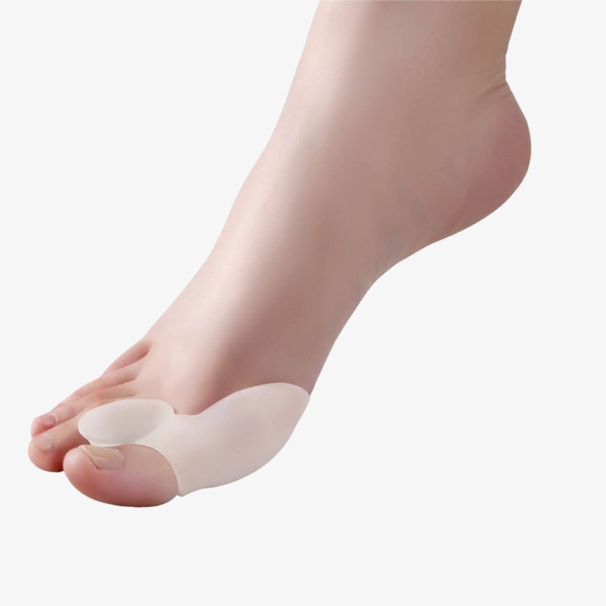 Hallux valgus silikonskydd med tåspridare