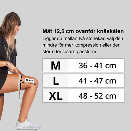 Stabiliserande knäskydd kompression