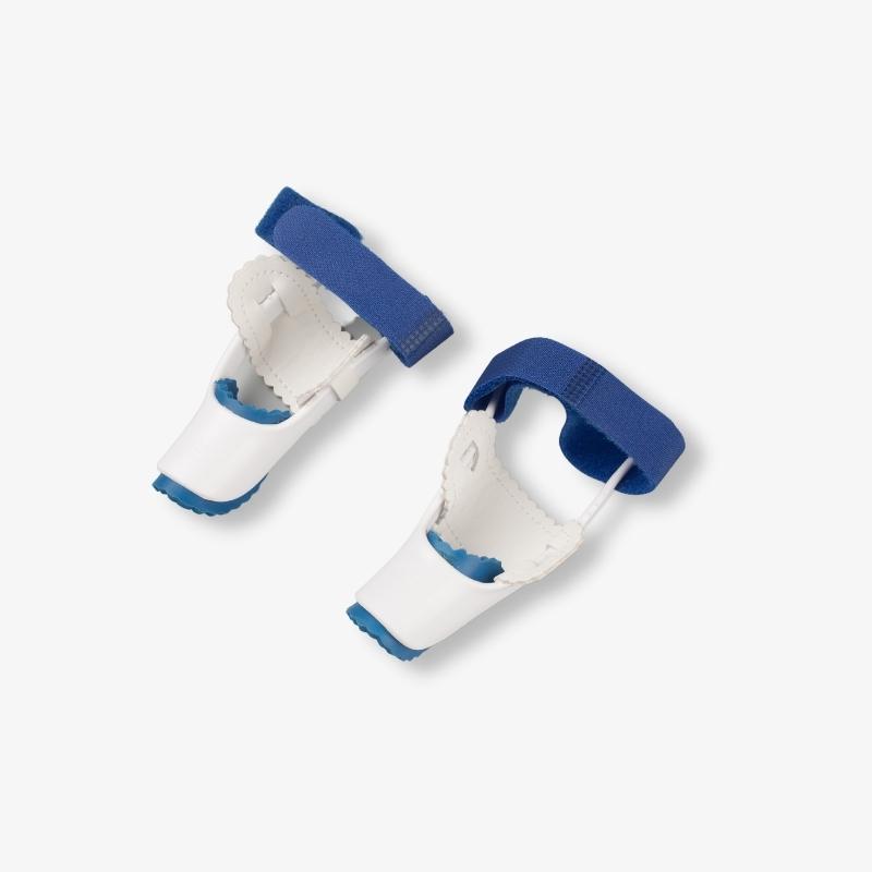 Hallux valgus nattskena ovansidan från sidan