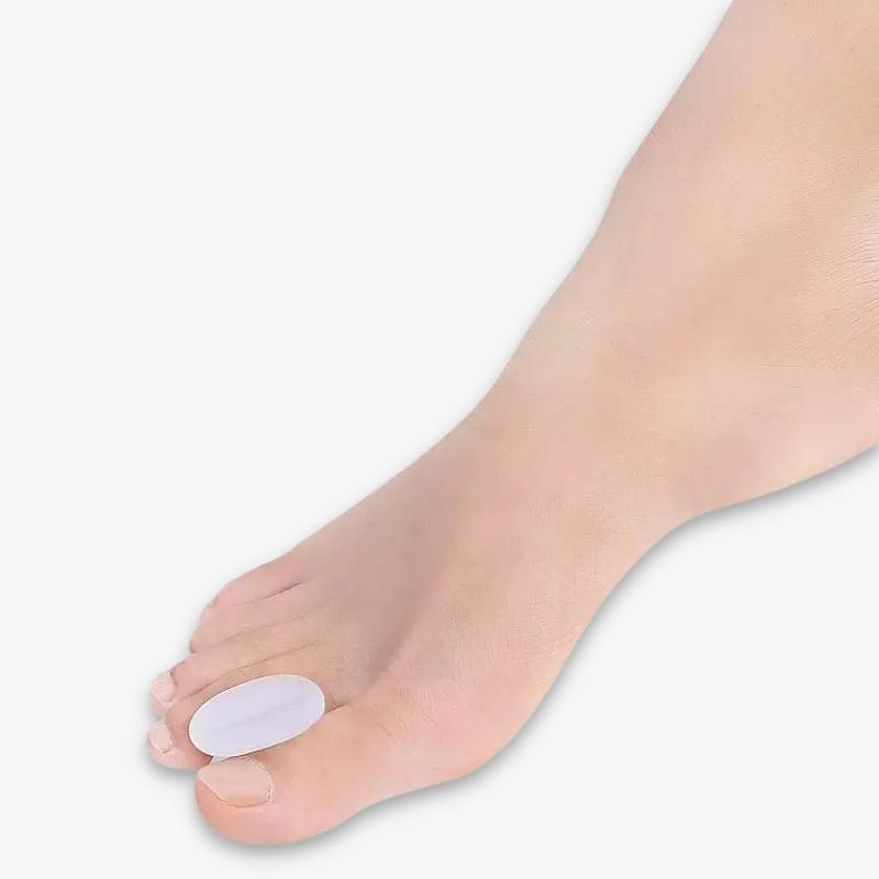 Hallux valgus tåspridare silikon på högerfoten