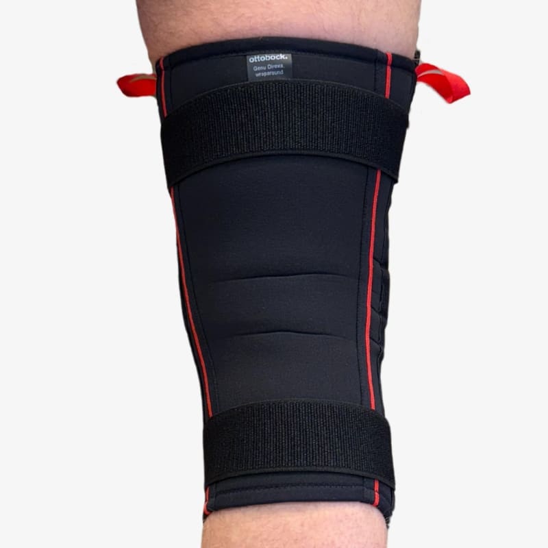 stabiliserande knaskydd - genu direxa wraparound baksida Stabiliserande knäskydd Genu Direxa Wraparound